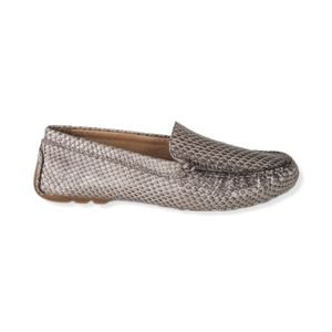 Lauren Ralph Lauren LRL Women's Carys Gray Leather Loafers